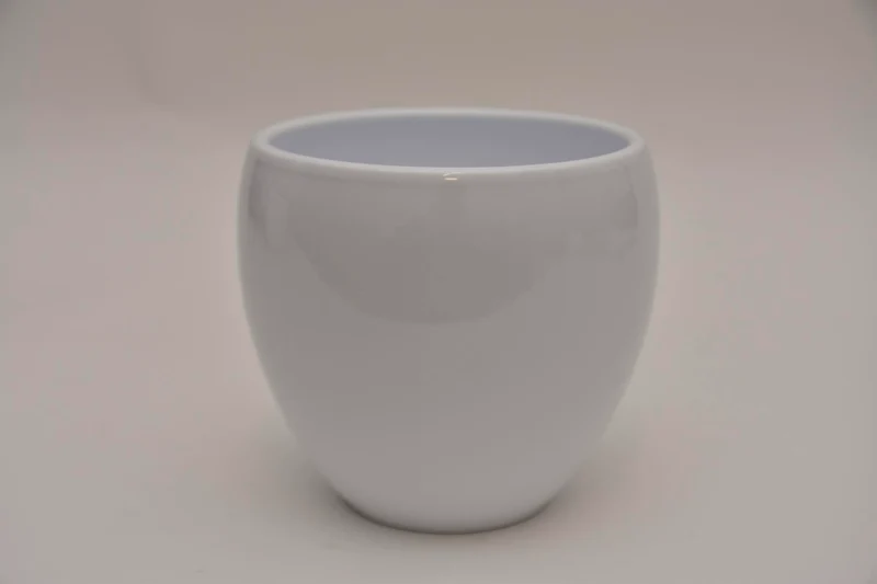 Blumentopf Schüssel, 17 cm - Glänzendes Weiß