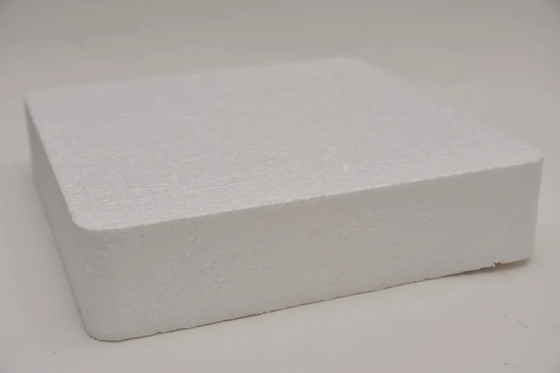 Styropor Dummy Quadrat abgerundet 30x30x7