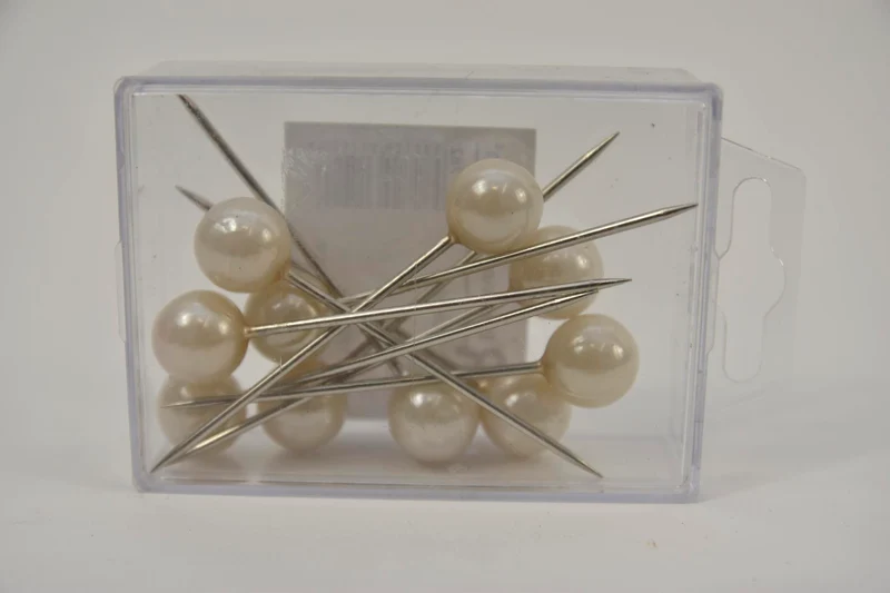 Perlennadeln 15x75mm Champagnerbox zu 10 Stück