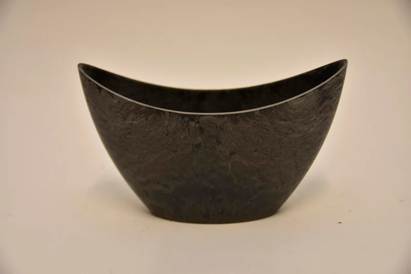 Ovaler Topf grau 20x9x11cm