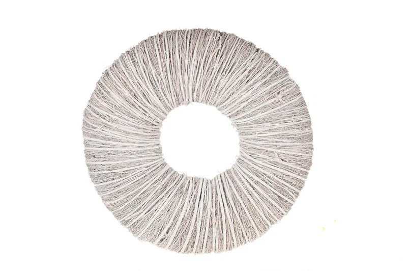 Zweigkranz 45x10cm weiß-wasch