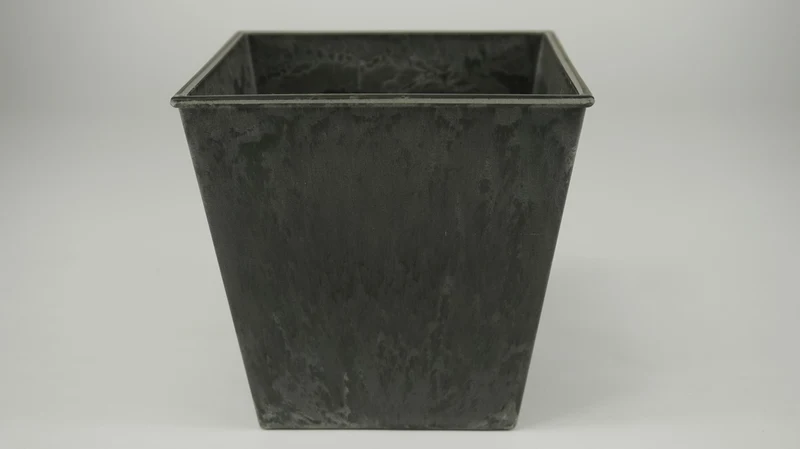Topf Quadratisch Grau 13x13cm