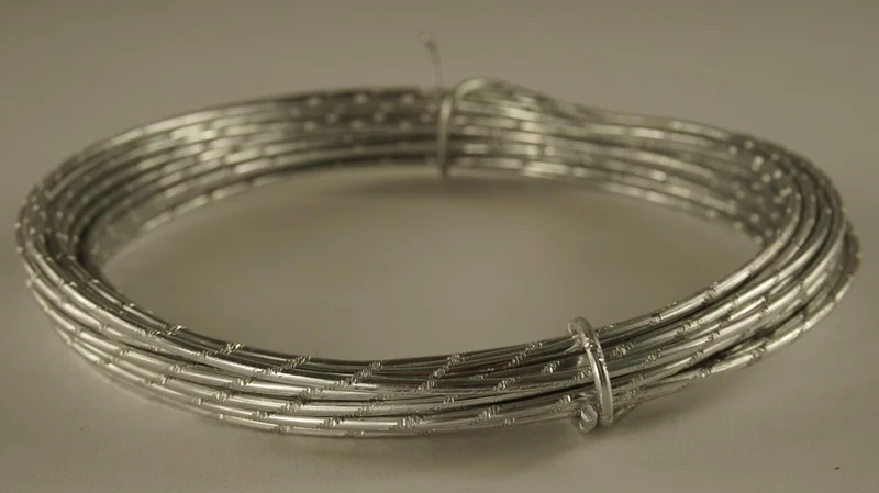 Aluminiumdraht "Diamant" 2mm 10 Meter Silber
