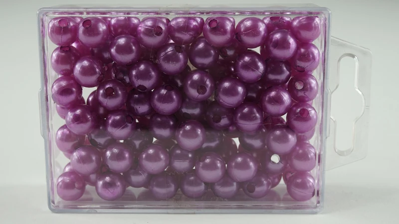 Perlen 10 mm lila 115 Stück