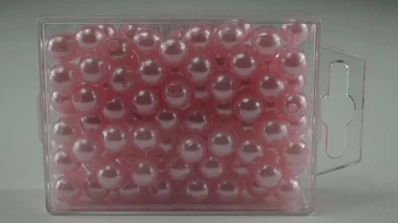 Perlen 10 mm rosa 115 Stück