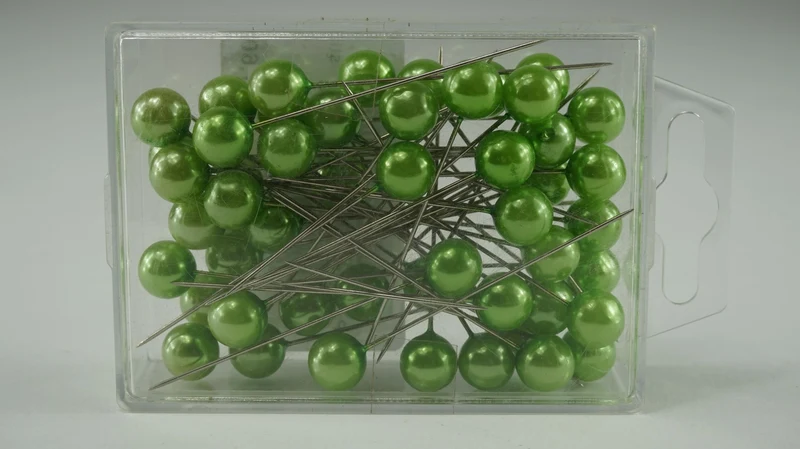 Stecknadeln Apfel grün 10mm 50Stk