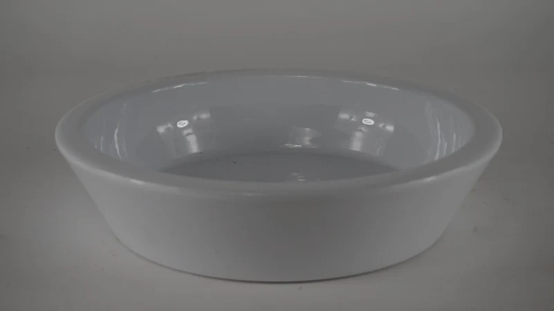 Kleine Schale Dekoration, 25 cm - Glänzend Weiß
