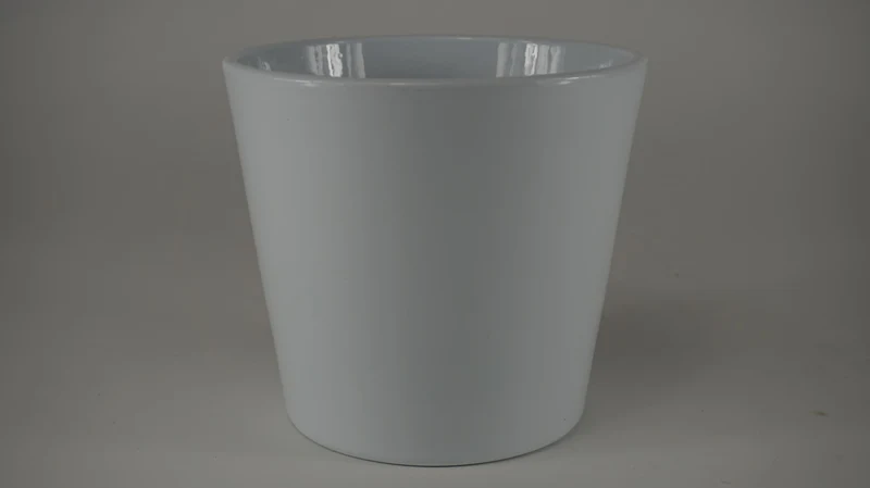 Konische Vase Glanzweiß 15 cm Serie 440